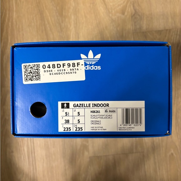 COPY - NWT ADIDAS GAZELLE INDOOR SHOES Red Scarlet and White - Picture 6 of 6